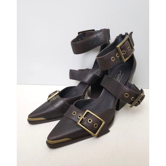 Jeffrey Campbell Shoes - Free People X Jeffrey Campbell Hendrix Heels Dark Brown Size 9